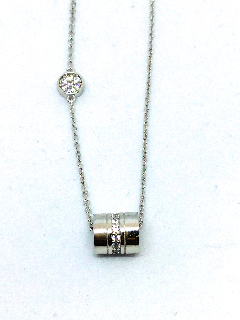 Pendantif+chaine argent 925 zircon