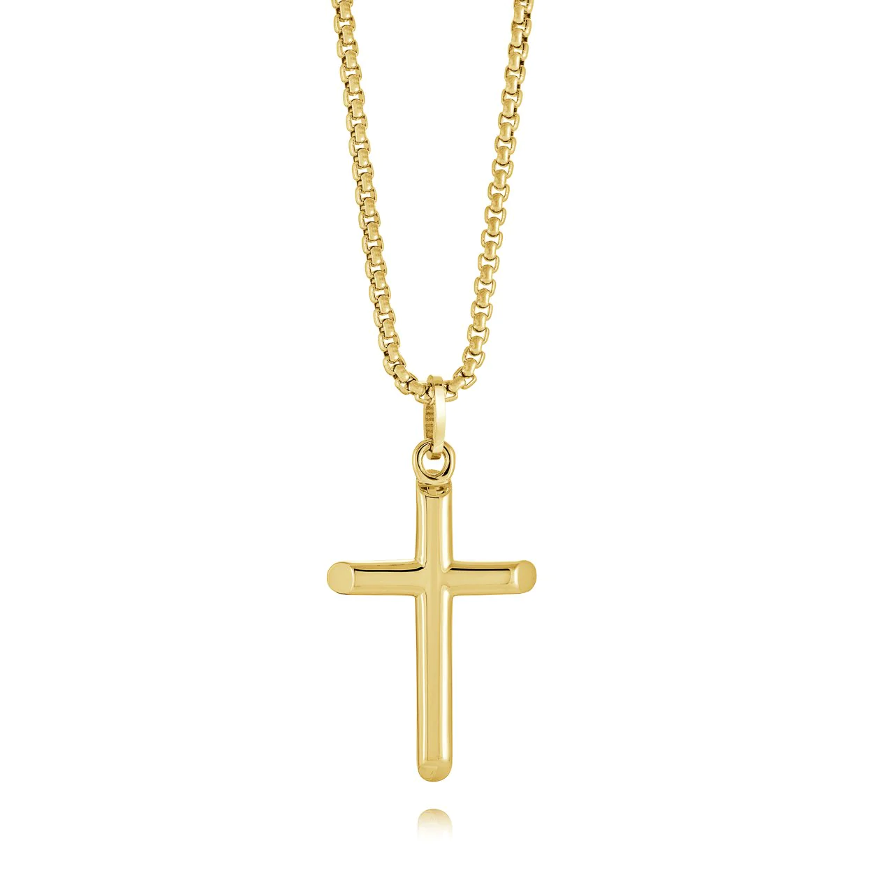 Pendentif en stainless, croix - SC182-GO - Italgem
