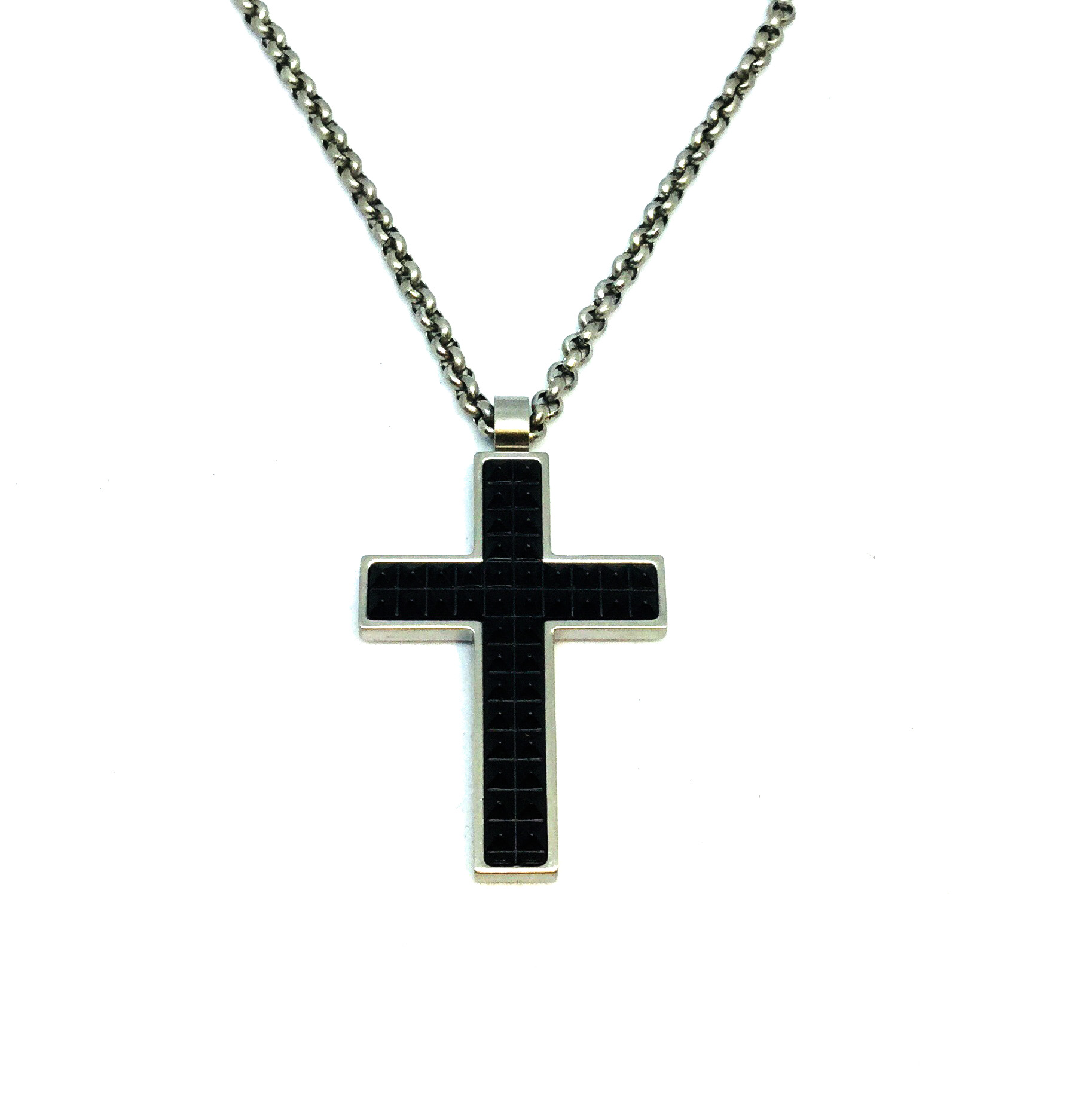 Pendantif+chaine stainless, croix