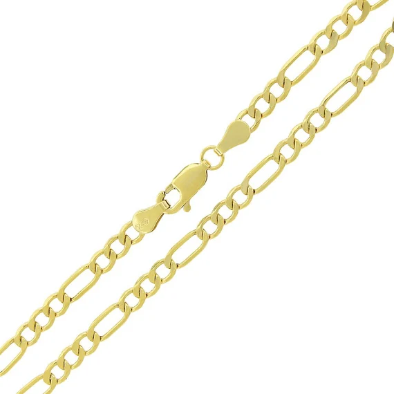 Chevillère en or 10k, figaro
