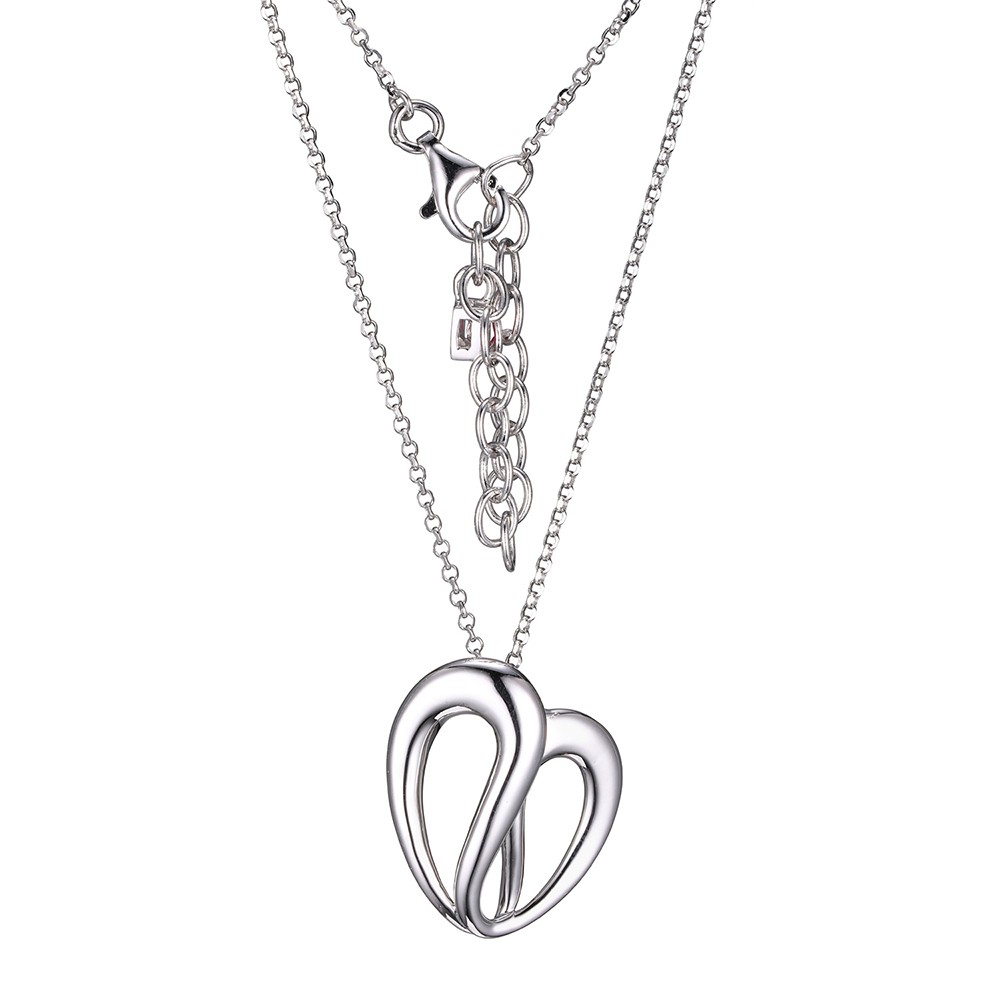 Pendantif argent 925, coeur uni