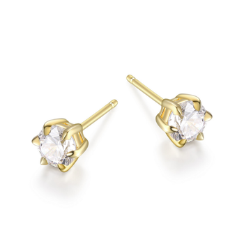 Boucles d'oreilles pour femme en argent 925, zircons