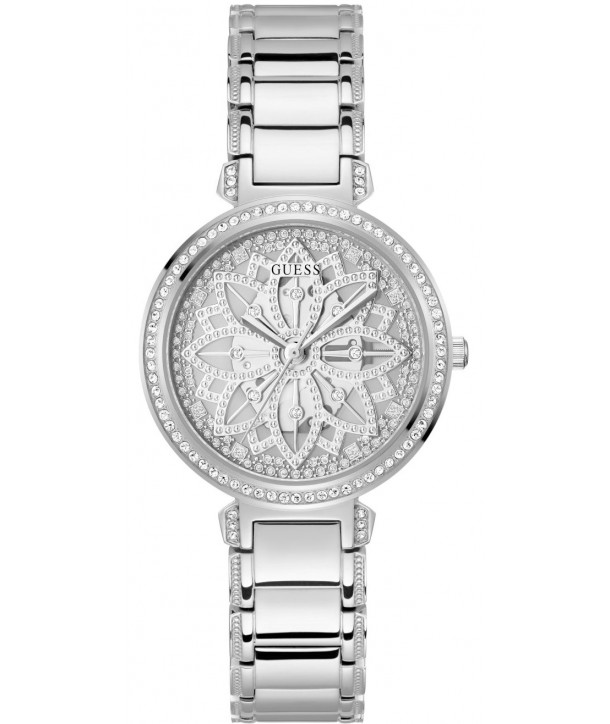 Montre pour femme en stainless, zircons