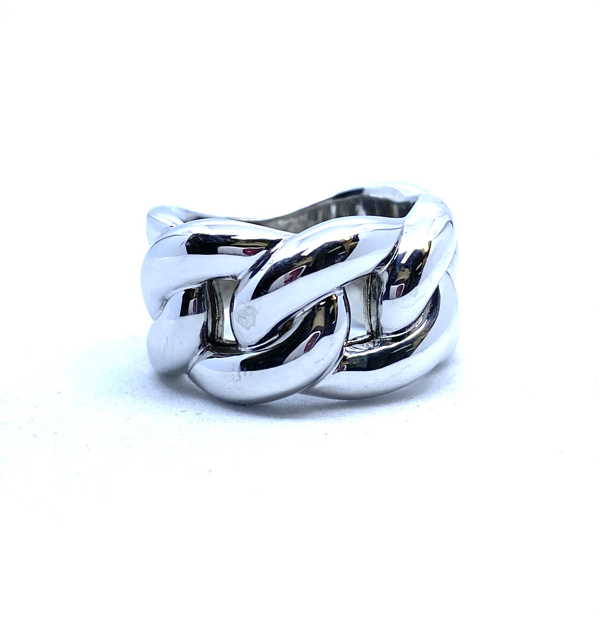Bague pour femme en argent 925, gourmette