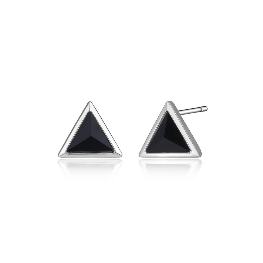 Boucles d'oreilles pour femme en argent 925, triangles