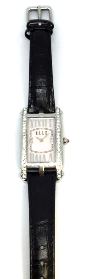 Montre femme, stainless, cadran rectangle 