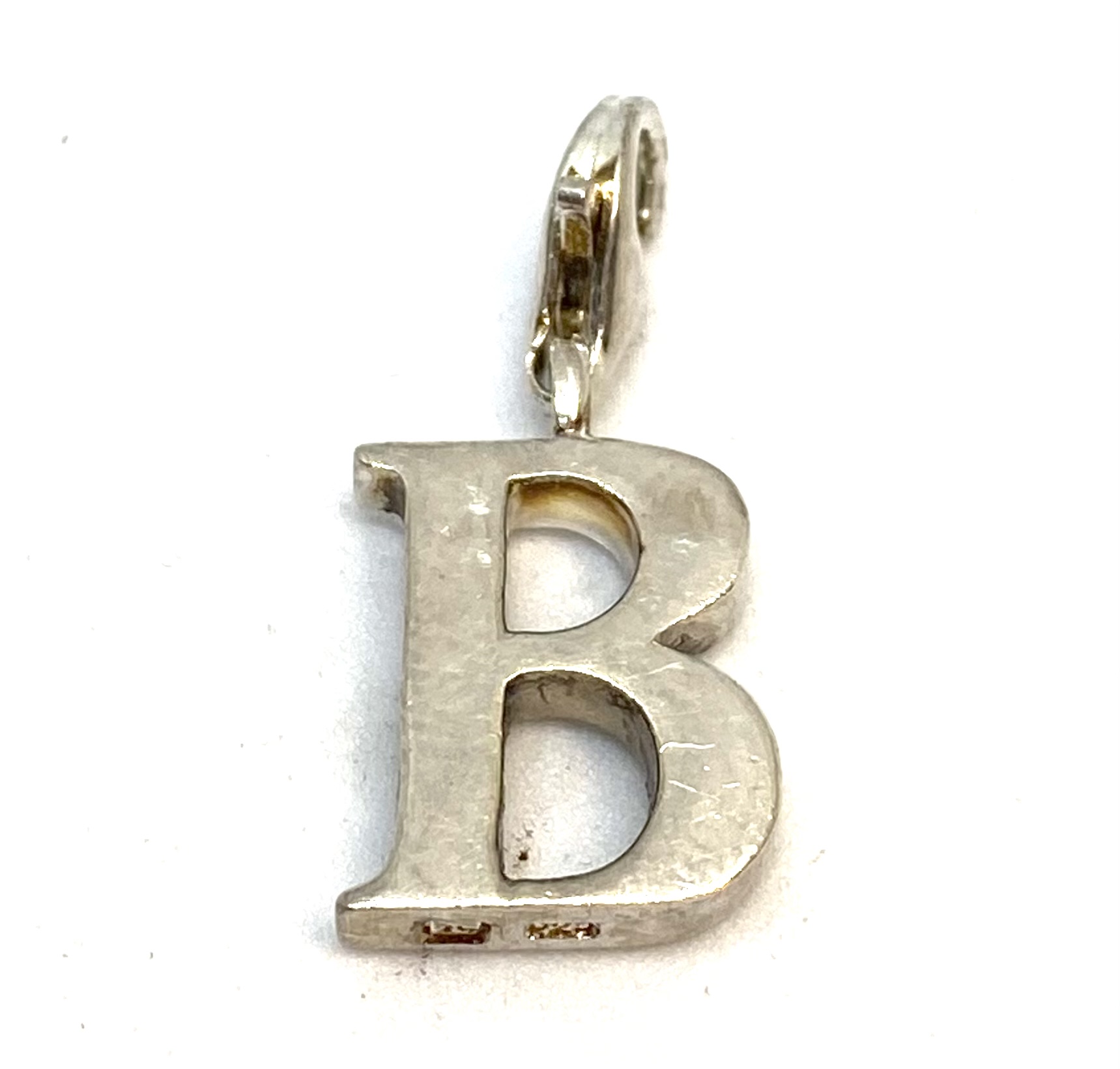 Breloque en argent 925, B
