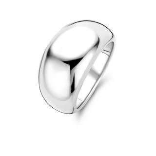 Bague argent 925, unie, bombée