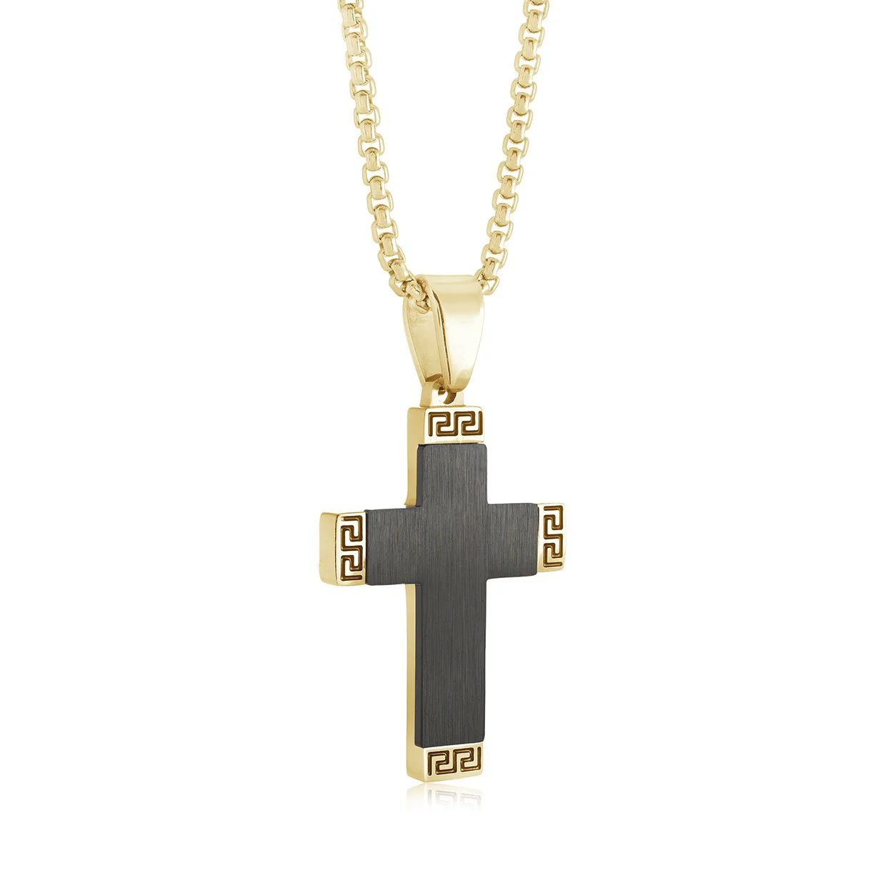 Pendentif pour homme en stainless, croix, versace - SC211-GO - Italgem