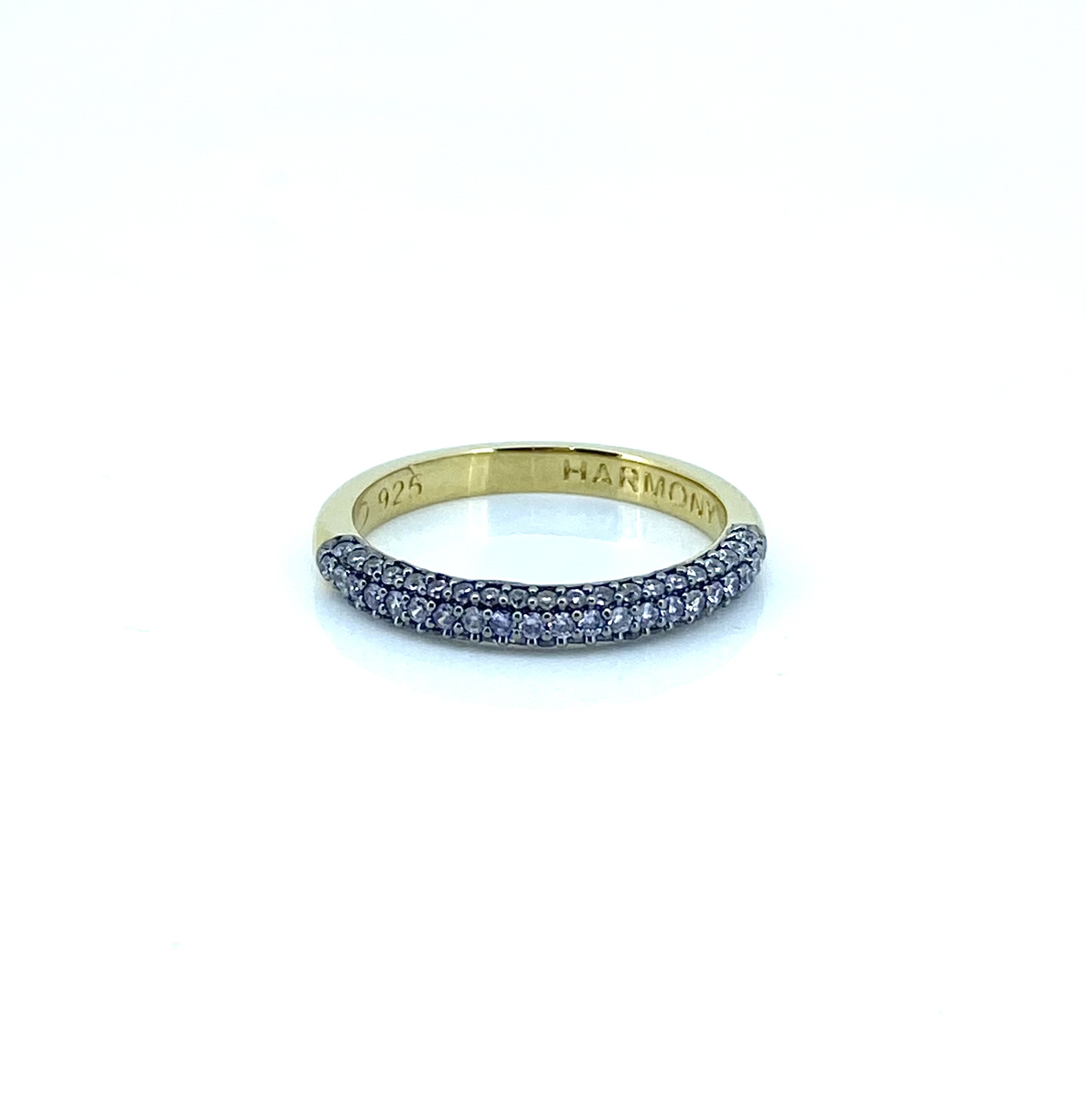 Bague pour femme en argent 925, zircons, juin