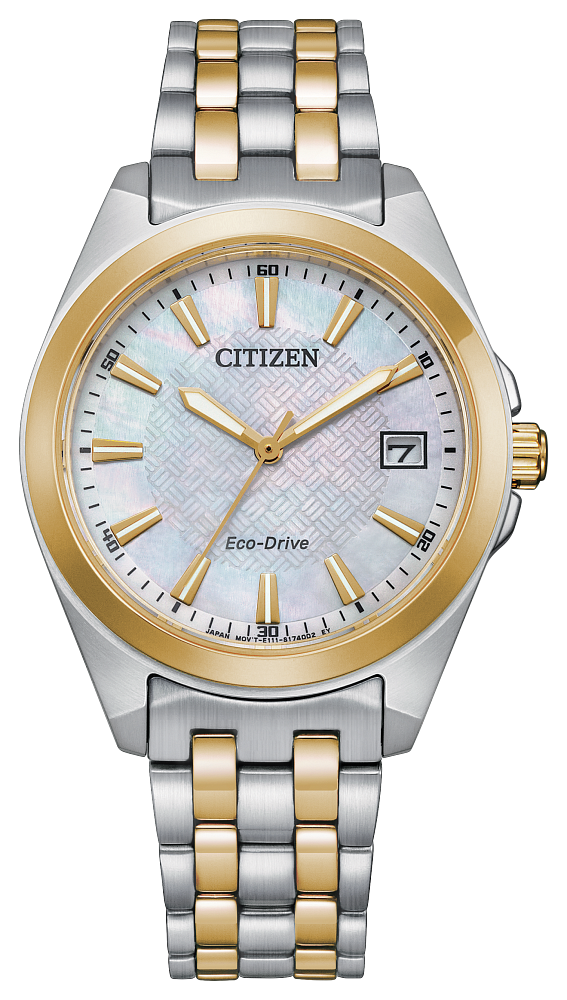 Montre pour femme en stainless, Eco-Drive, 10ATM - EO1224-54D - Citizen