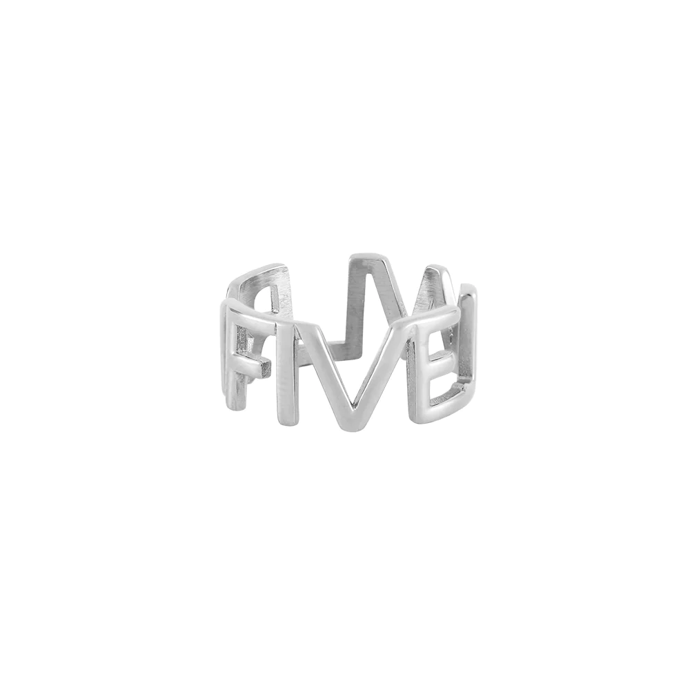 Bague pour homme en stainless, five jewelry - 6053-10 - FJ WATCHES
