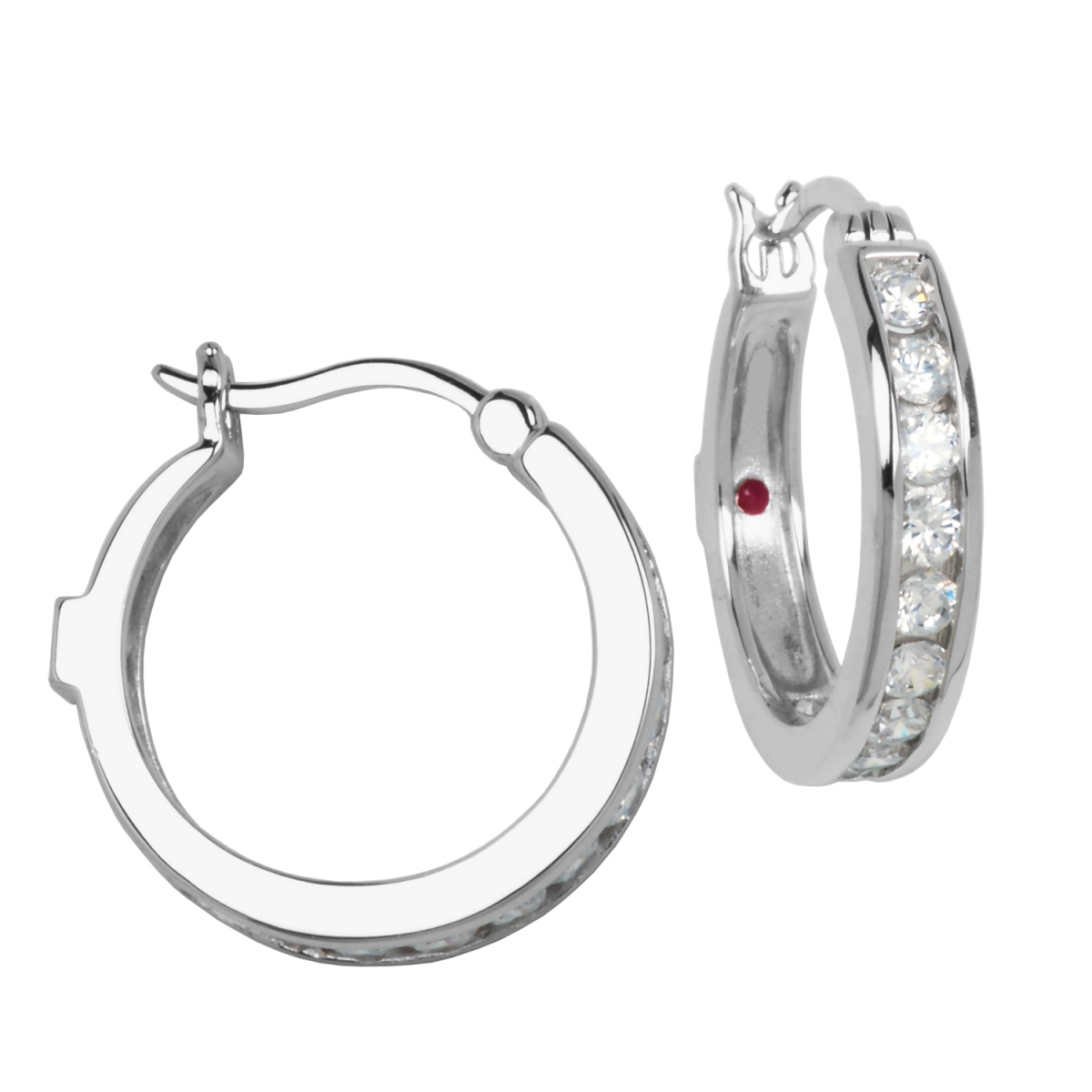 Boucles d'oreilles pour femme en argent 925, cubic zirconium
