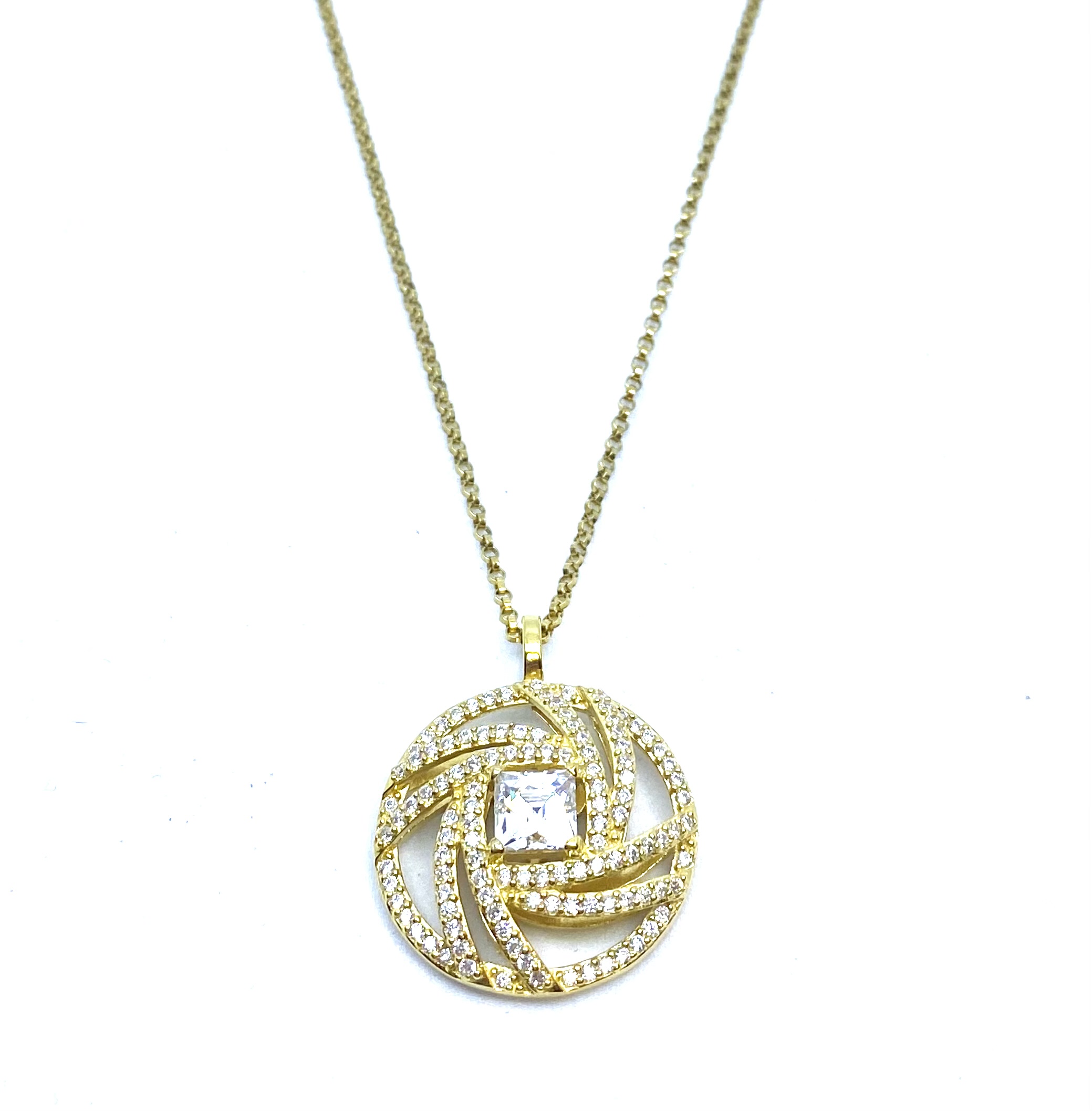 Pendentif pour femme en argent 925, zircons, édition limitée