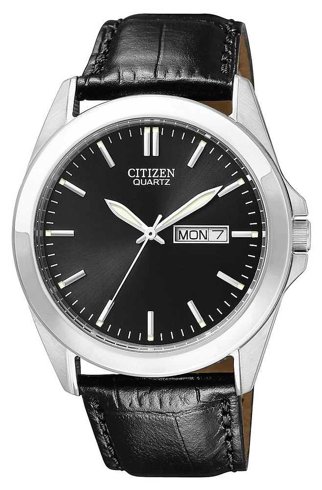 Montre pour homme en stainless, bracelet en cuir, 5ATM - BF0580-06E - Citizen