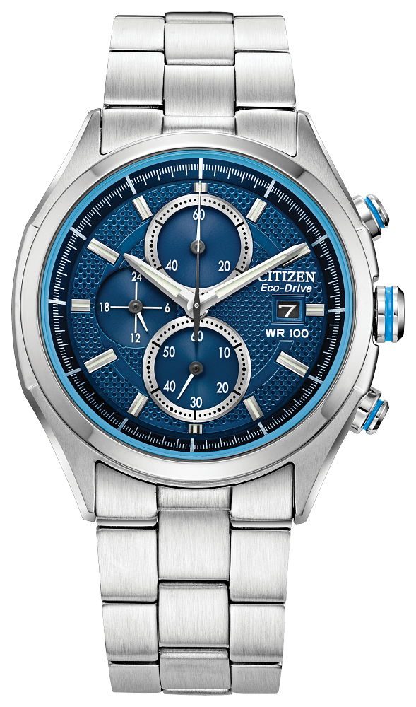 Montre pour homme en stainless, Eco-Drive, 10ATM, chrono - CA0430-54M - Citizen