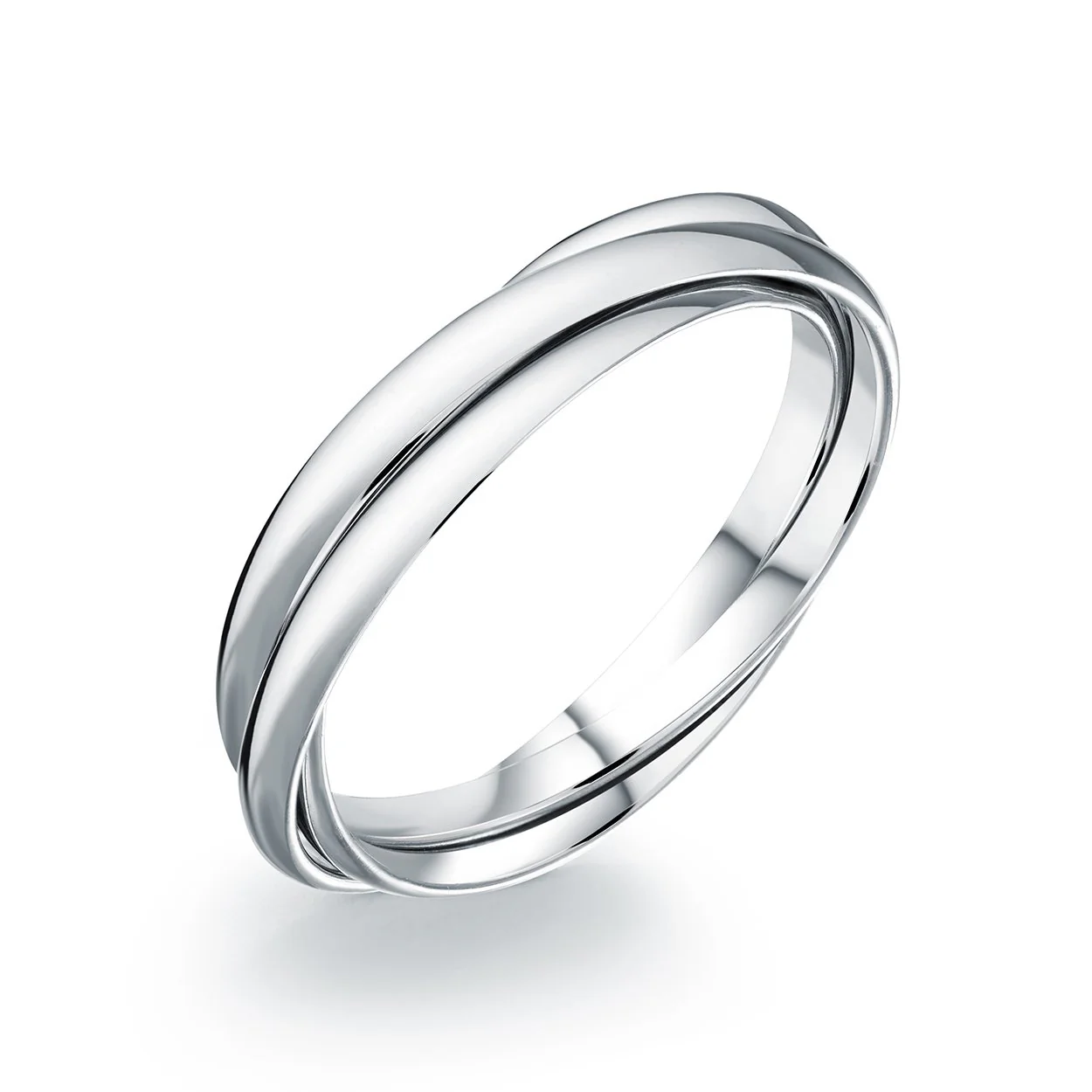 Joncs unis inséparables pour femme en stainless - SWR48-7 - Italgem
