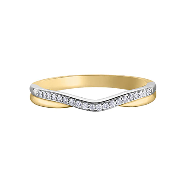 Bague pour femme en or 10k, 20 diamants pour 0.10 carat - 50L06YW/10-10 - Corona