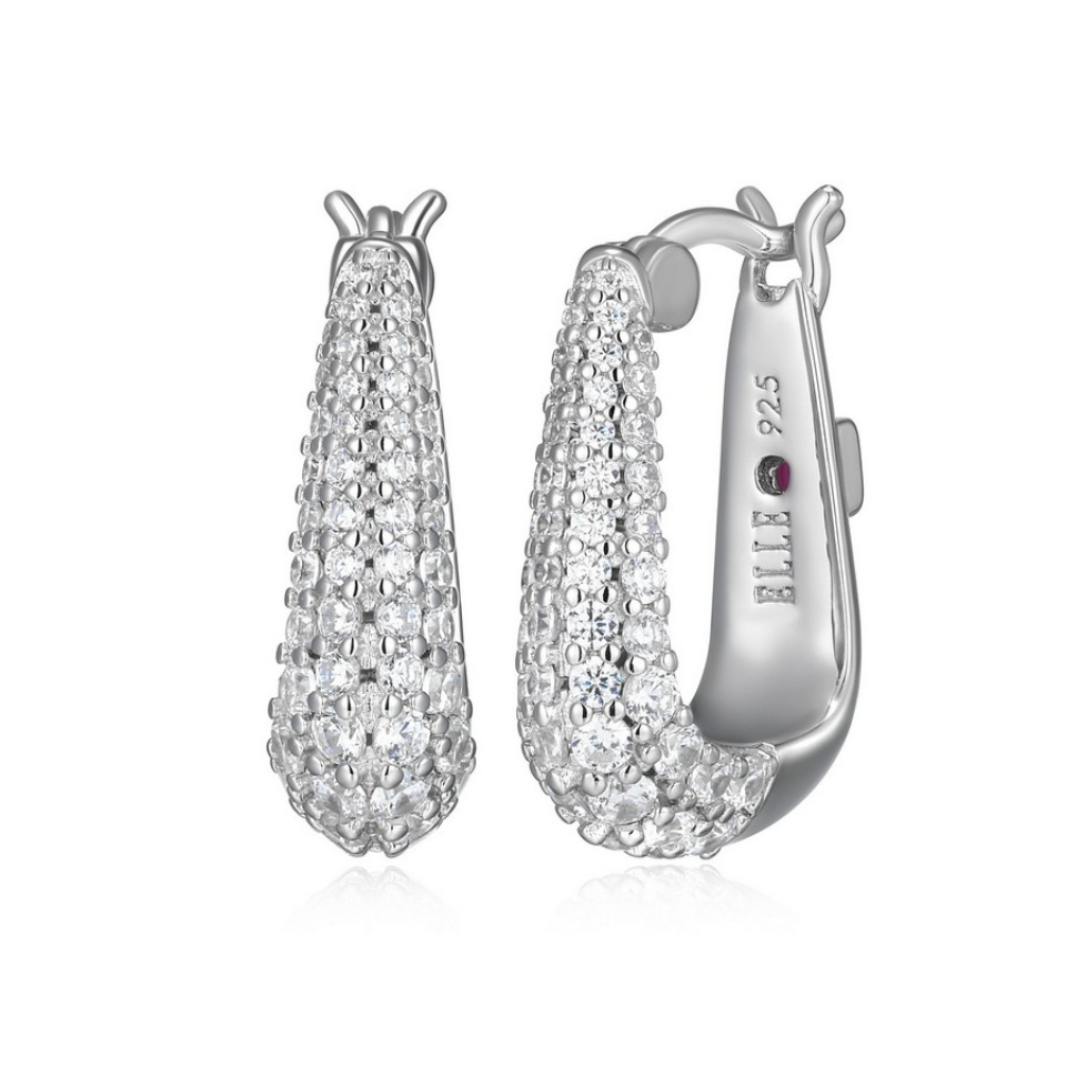Boucles d'oreilles pour femme en argent 925, cubic zirconium - R2LCU0000J - ELLE