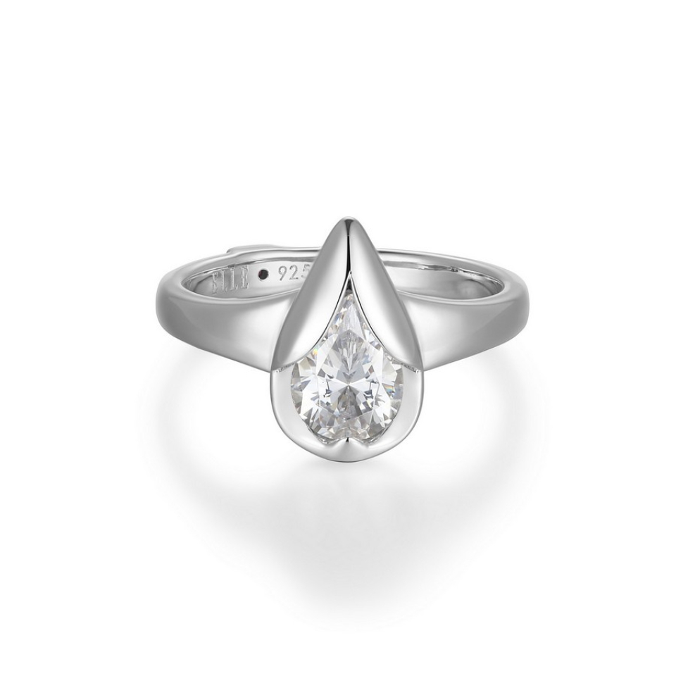 Bague pour femme en argent 925, cubic zirconium - R4LAKW00AC - ELLE