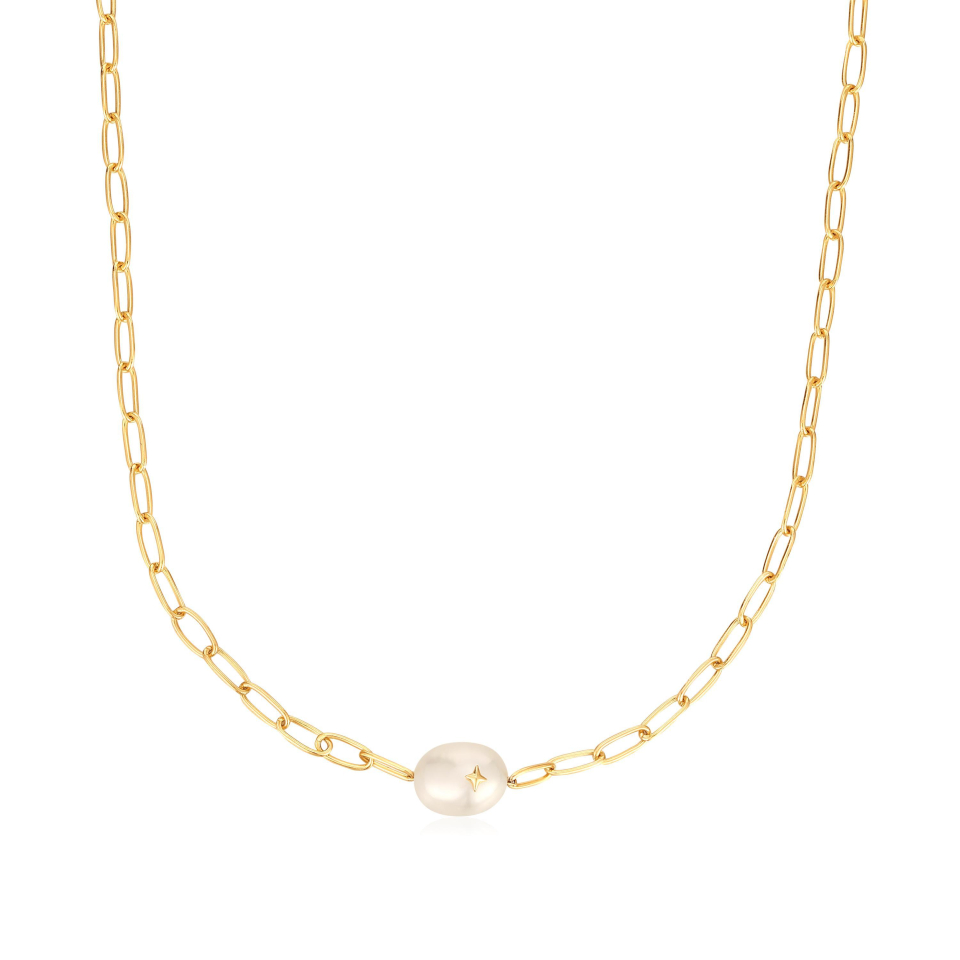 Collier pour femme en argent 925, perle - N043-05G - Ania Haie