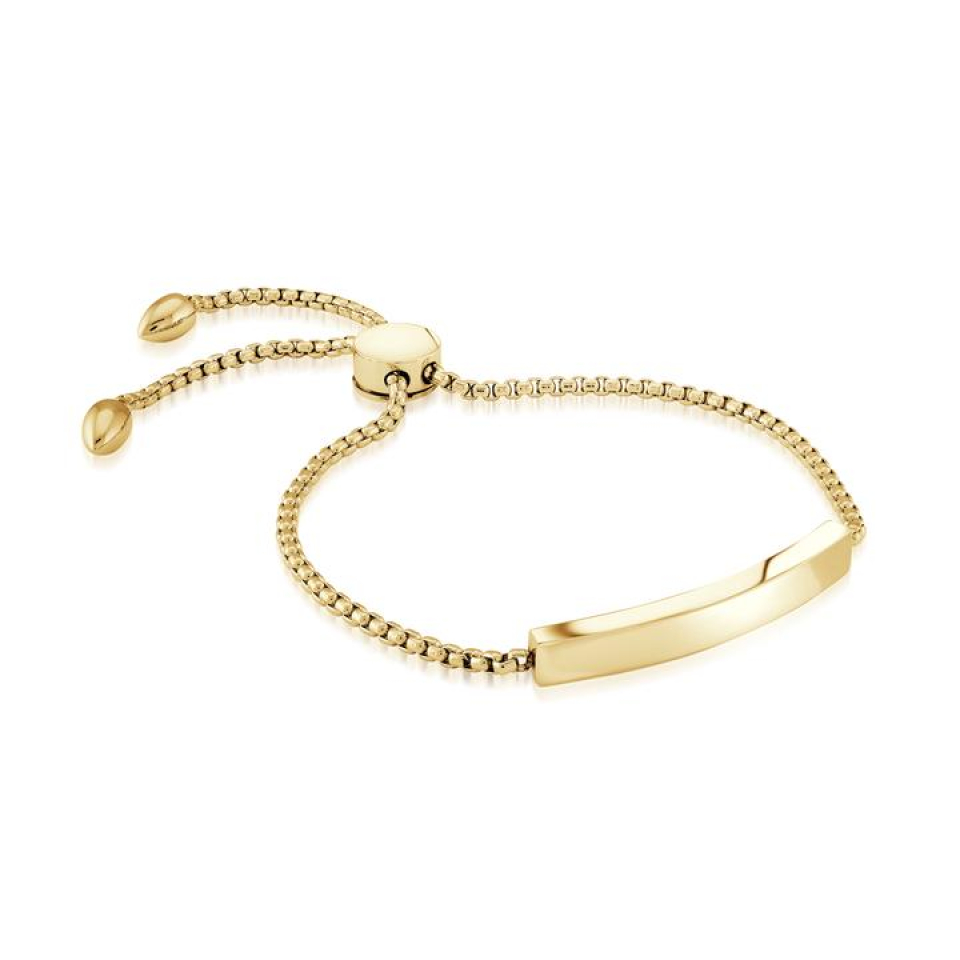Bracelet ajustable pour femme en stainless, plaque - SWB159 - Italgem