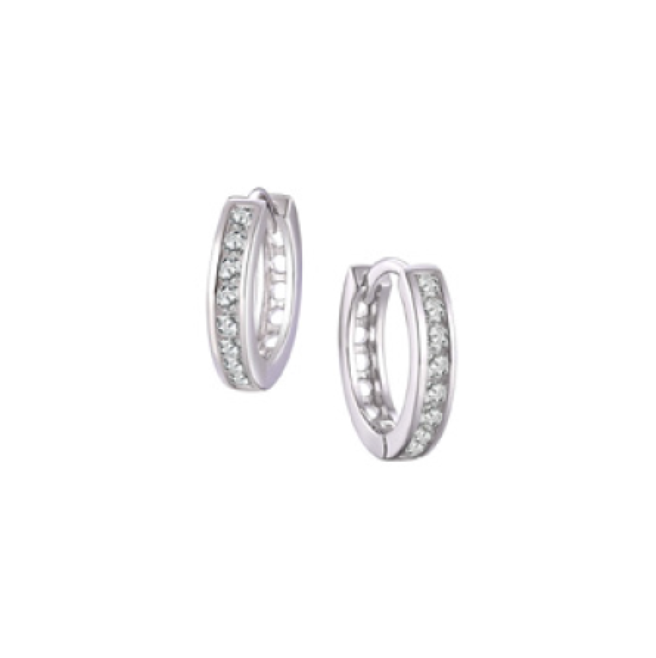 Boucles d'oreilles pour femme en argent 925, cubic zirconium - L173E - Legend