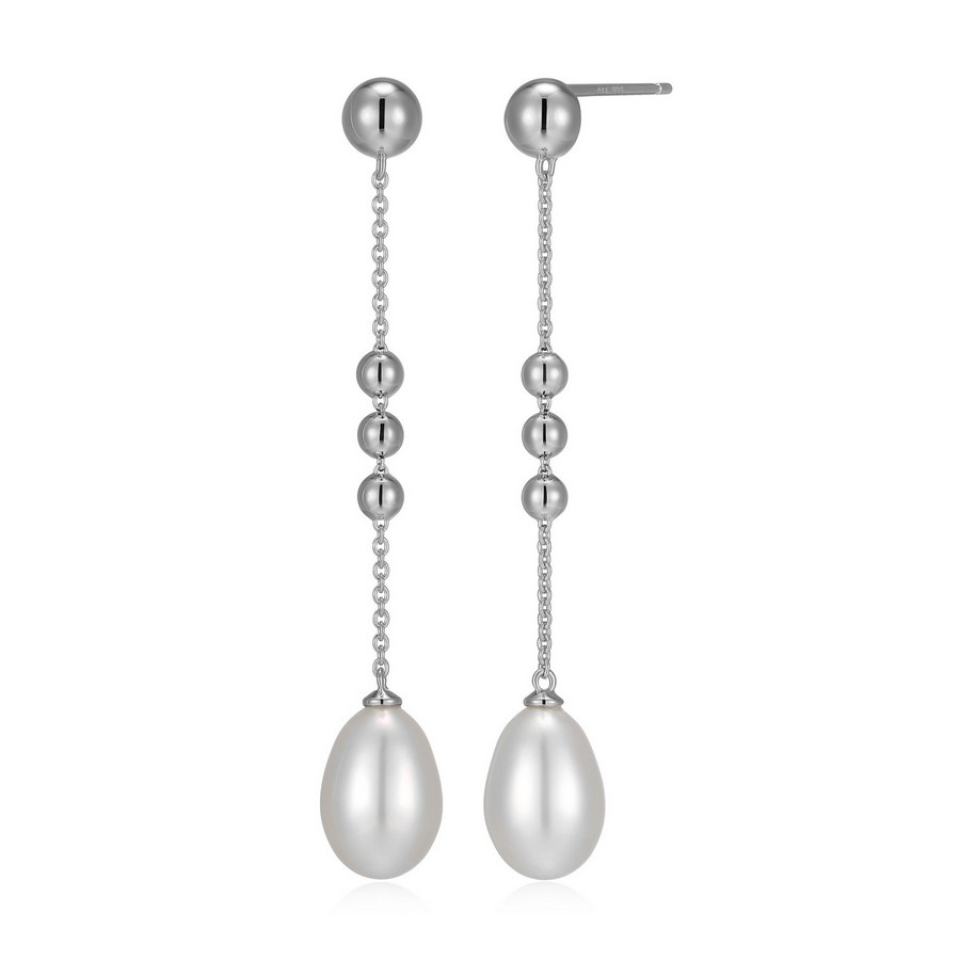 Boucles d'oreilles pour femme en argent 925, perles - R2LCU84558 - ELLE