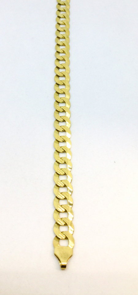 Bracelet pour homme en or 10k, gourmette - 10-GOURM83-8.5 - Divers