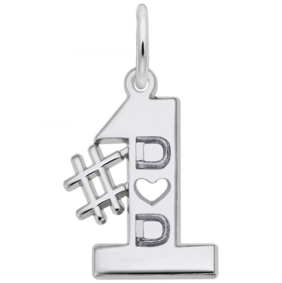 Pendentif en argent 925, papa #1 - 10-7747-000 - Rembrandt Charms