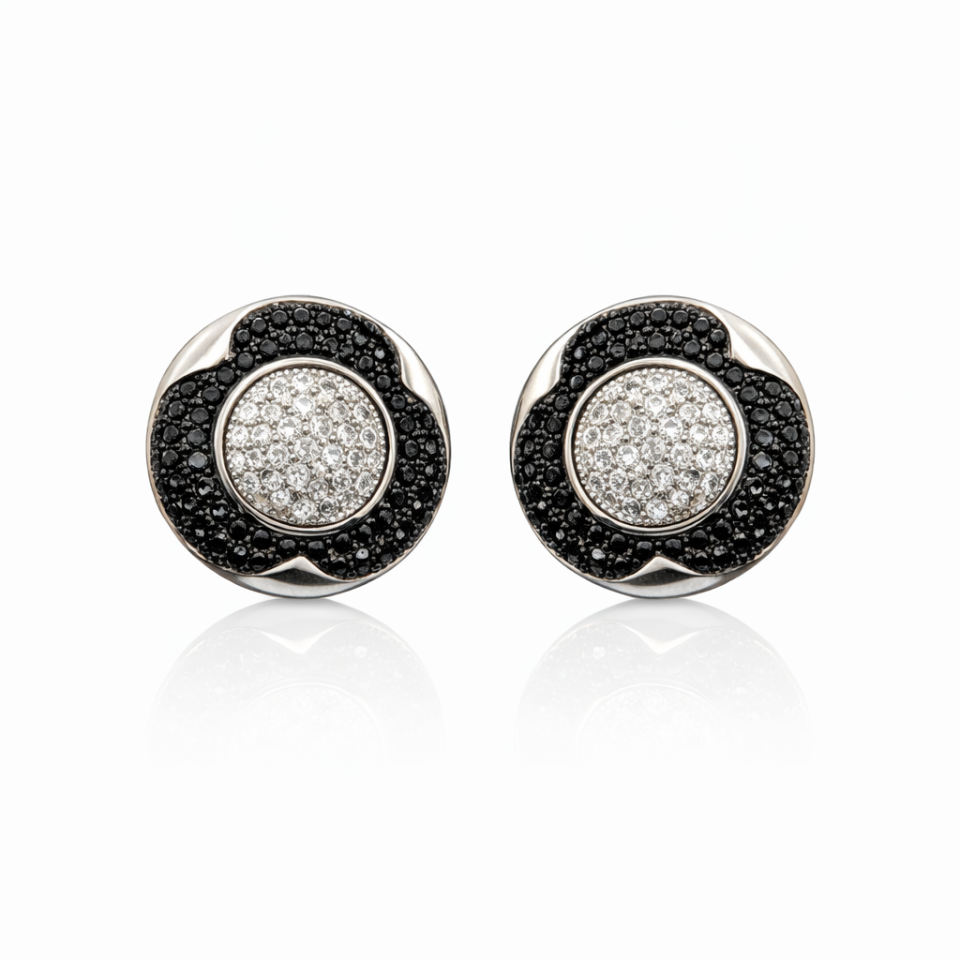 Boucles d'oreilles pour femme en argent 925, cubic zirconium - BO579 - Divers