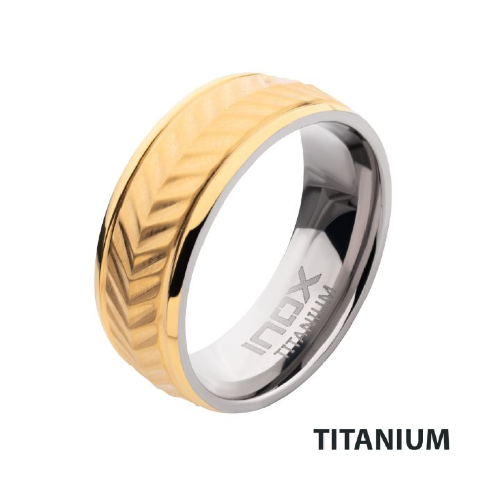 Jonc pour homme en titanium - TIFR317GP-09 - Inox