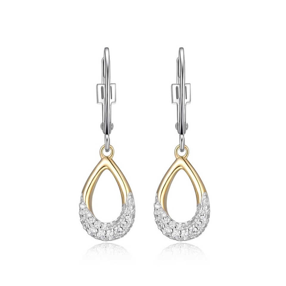 Boucles d'oreilles pour femme en argent 925, cubic zirconium - 32LCK59703 - ELLE