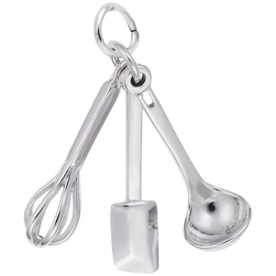 Pendentif en argent 925, ustensiles de cuisine - 10-3014-000 - Rembrandt Charms