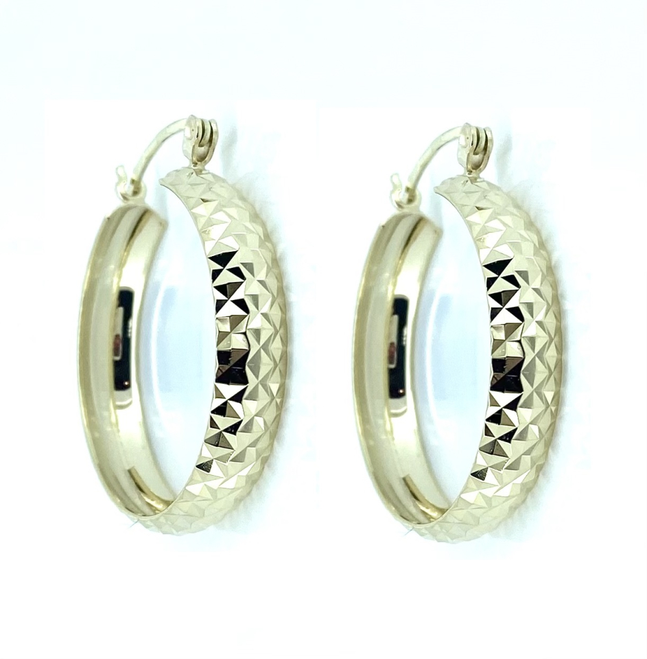 Boucles d'oreilles pour femme en or 10k, fourchettes