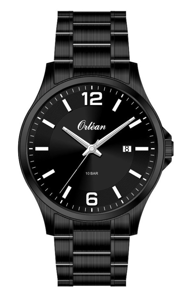 Montre pour homme en stainless, date, 10ATM - ME3666 - Orléan