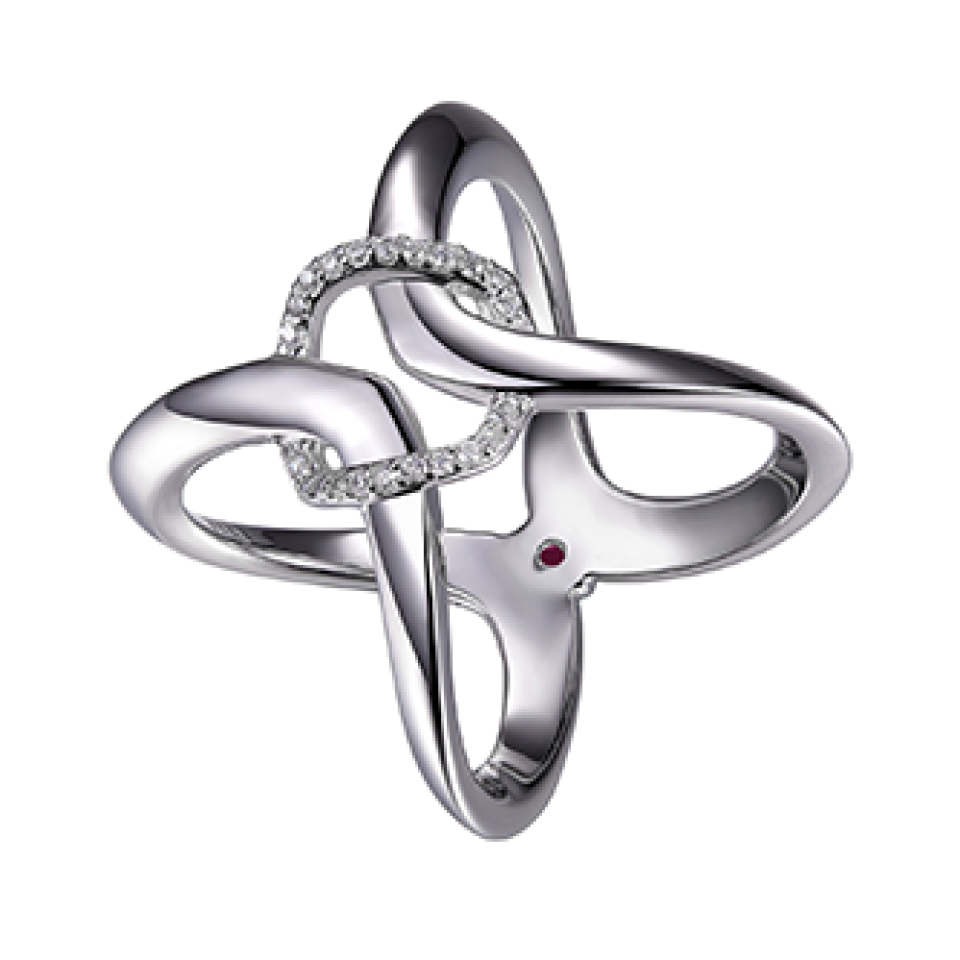 Bague argent 925 zircon - R4LA4600AC - ELLE