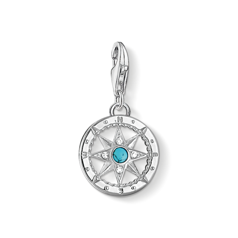 Pendentif pour femme en argent 925, cubic zirconium, rose des vents - 1228-405-17 - Thomas Sabo
