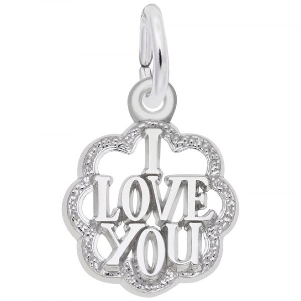 Pendentif en argent 925, i love you - 10-1976-000 - Rembrandt Charms
