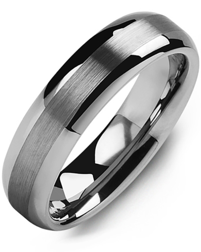 Bague pour homme en tungstène - MGR600TT - Madani