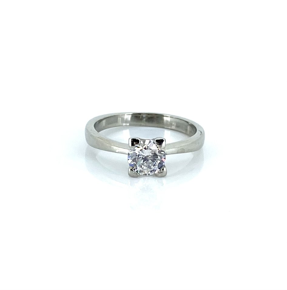 Bague pour femme en stainless, cubic zirconium - BG-NATH044-09 - Nathalie Belanger