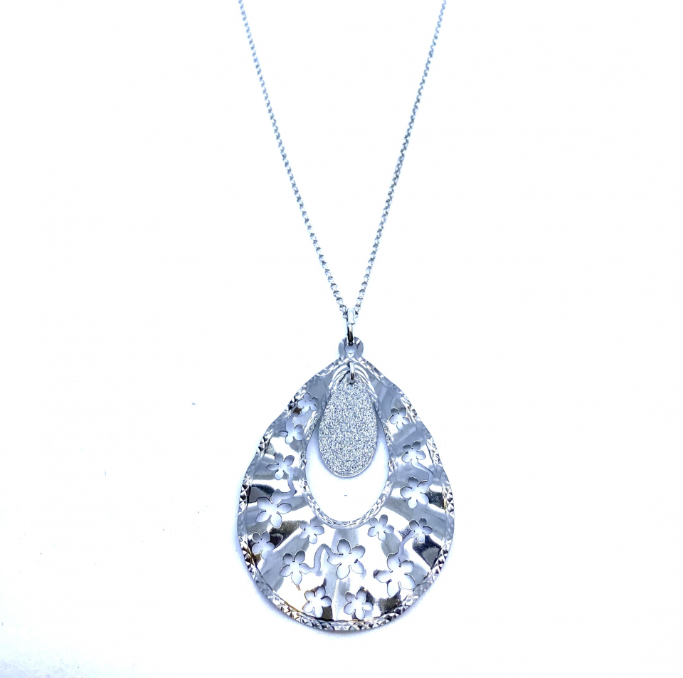 Pendentif pour femme en argent 925, poussière de pierres - SLP38M - Arezzo
