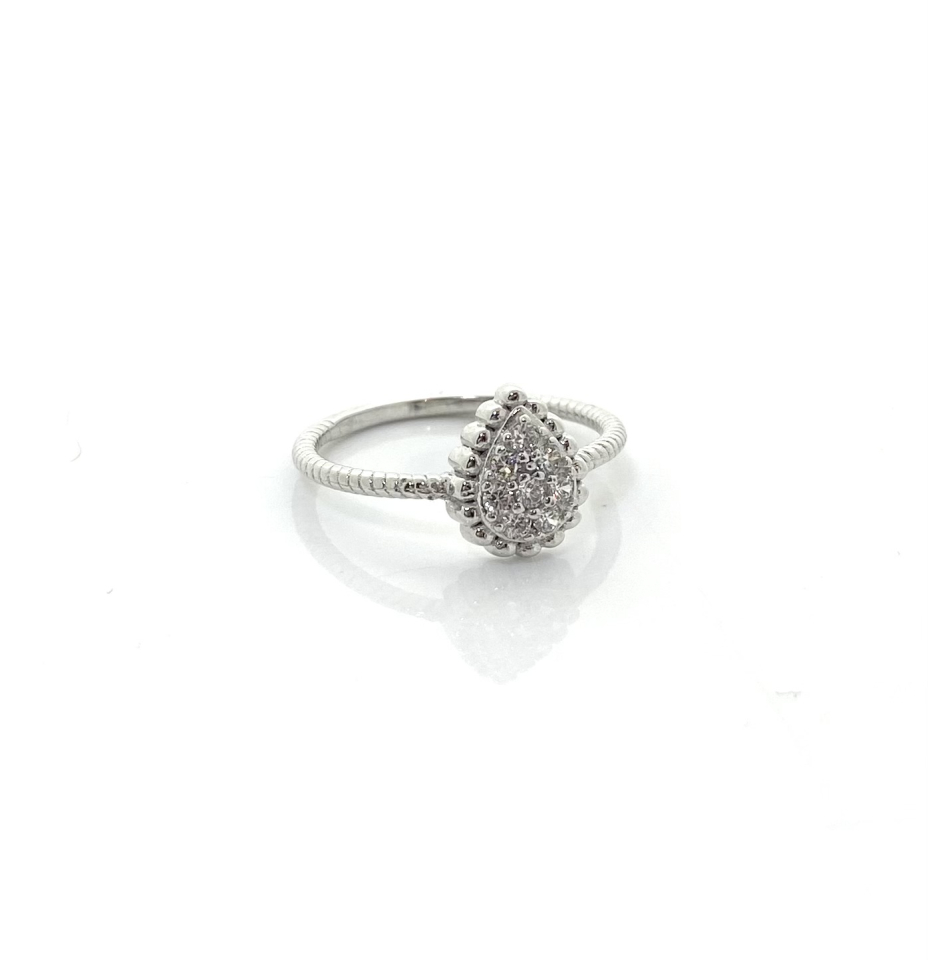 Bague pour femme en argent 925, cubic zirconium - BR14831CLR-RHD - Danny's silver