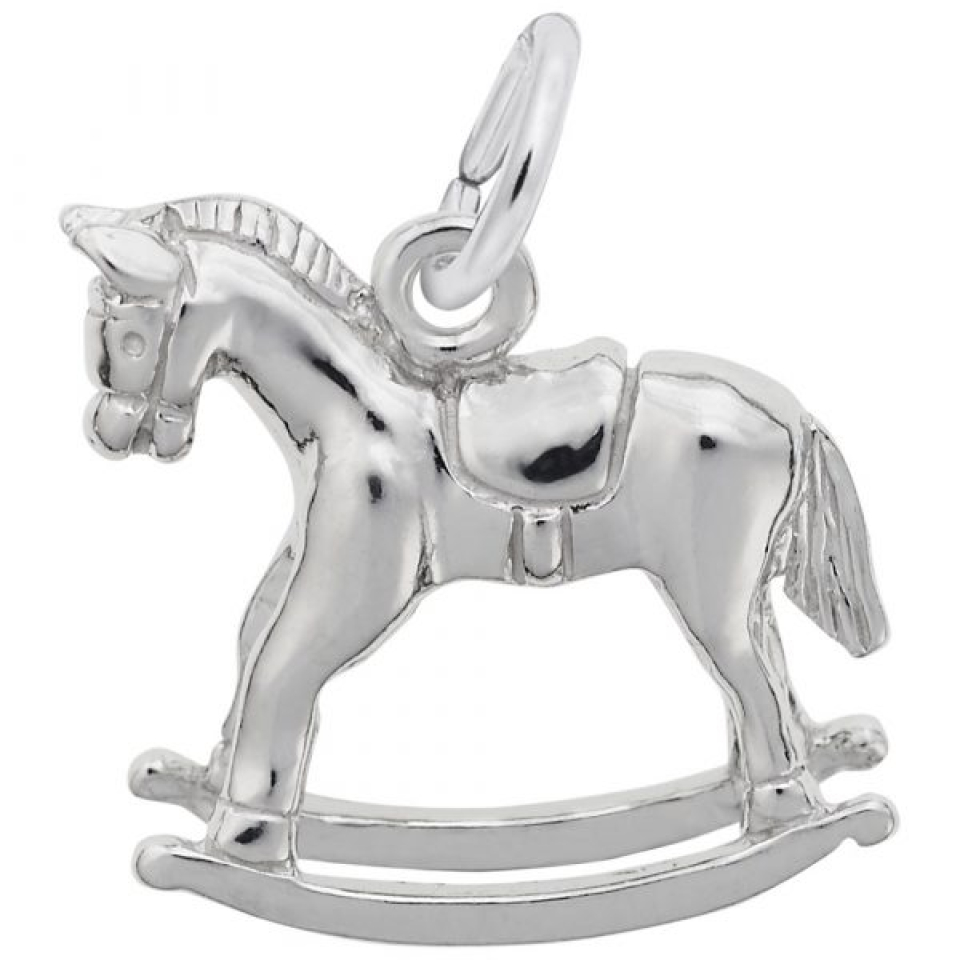 Pendentif en argent 925, cheval à bascule - 10-2636-000 - Rembrandt Charms