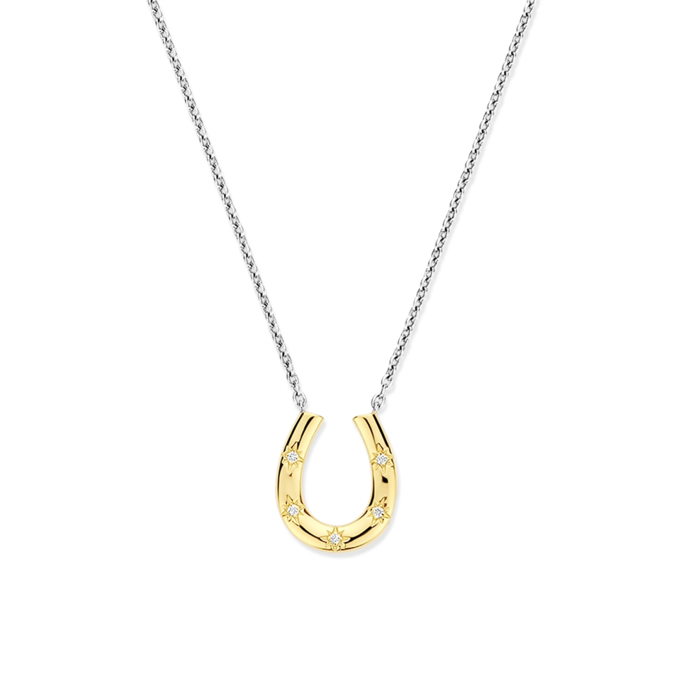 Pendentif pour femme en argent 925, fer à cheval, cubic zirconium - 34084ZY/42 - Ti Sento Milano
