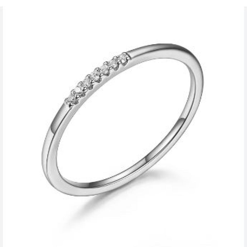 Bague semi-éternitée pour femme en argent 925, cubic zirconium - R4ALCE00A8 - Reign