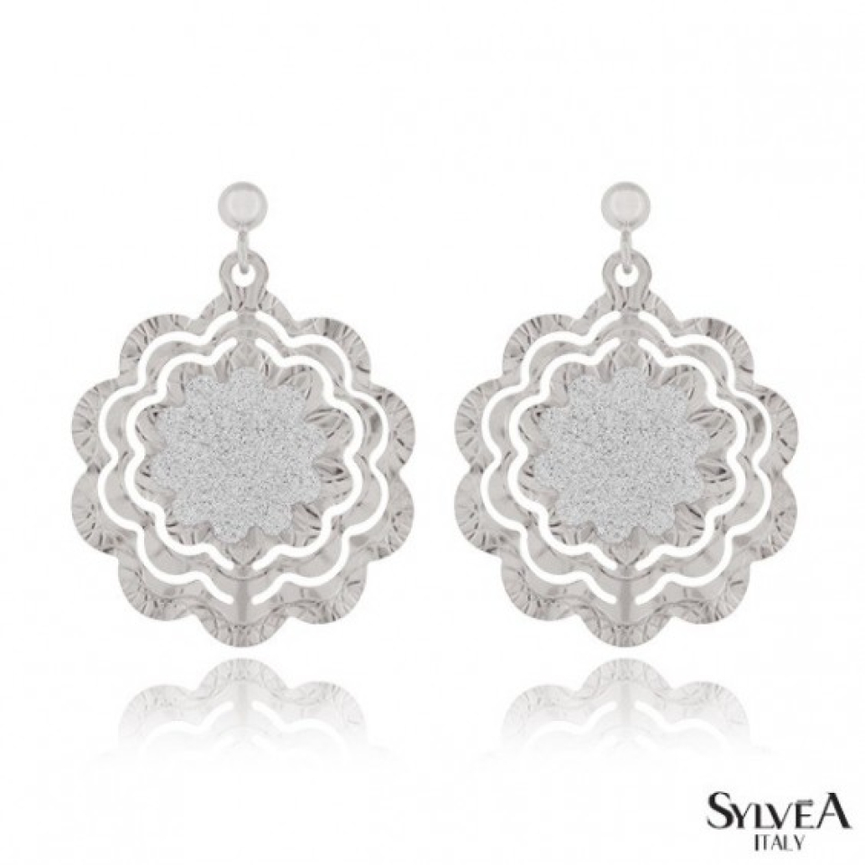 Boucles d'oreilles pour femme en argent 925 - SLE34 - Arezzo