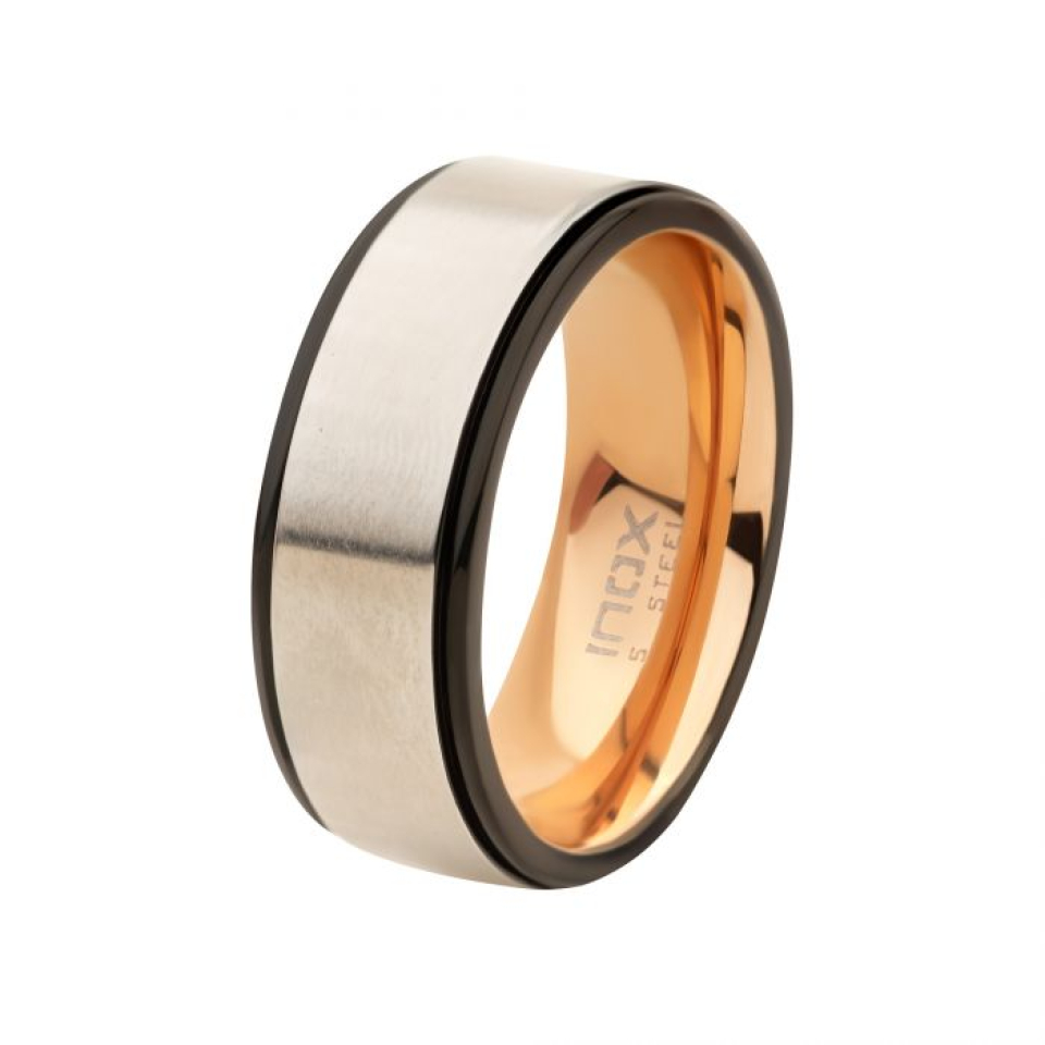 Bague pour homme en stainless - FR064RG-10 - Inox