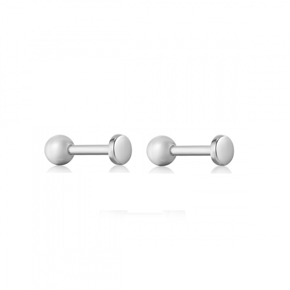Boucles d'oreilles vissées pour femme en argent 925 - E035-04H - Ania Haie
