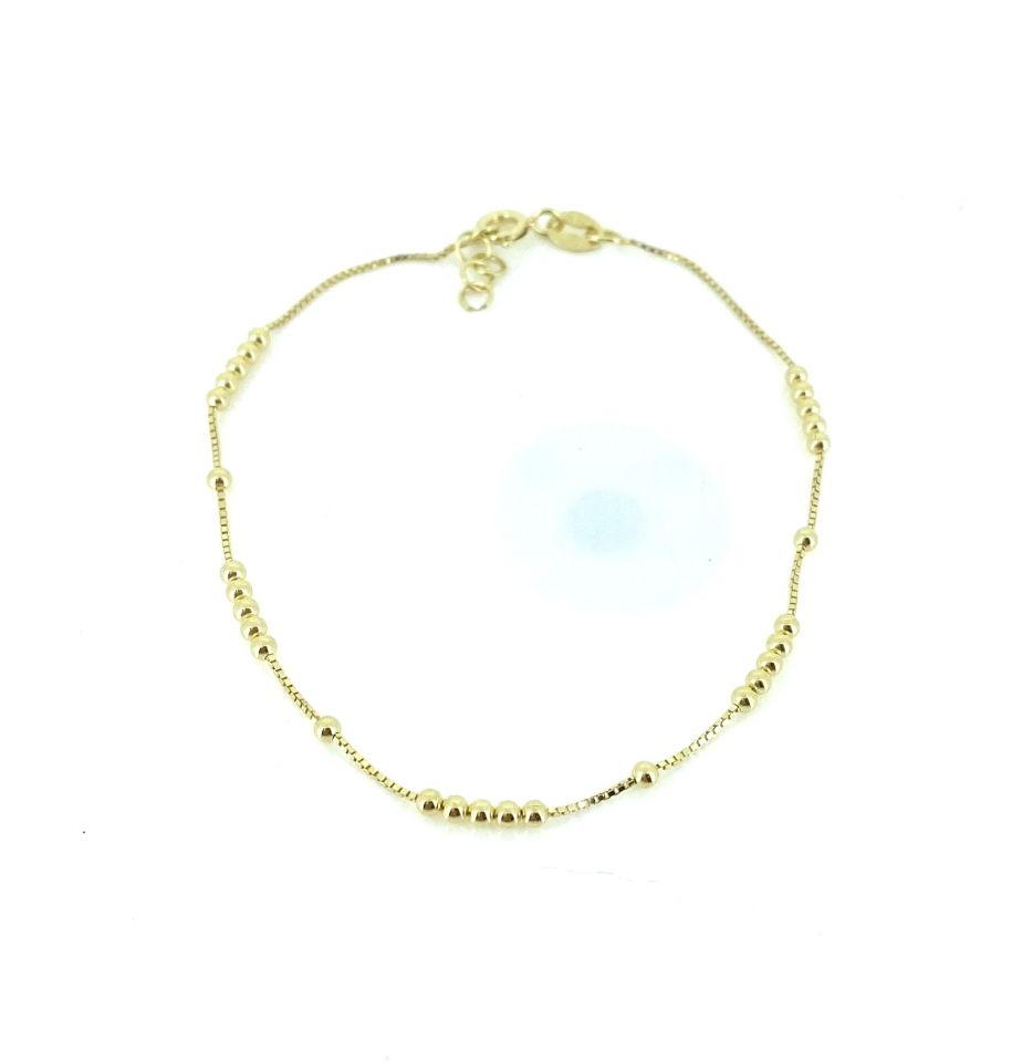 Bracelet pour femme en argent 925, boules - 925-BOULE20-7.5-G - Danny's silver